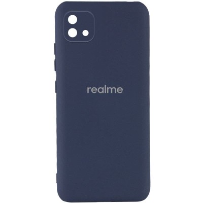 Чехол Silicone Cover My Color Full Camera (A) для Realme C11 (2021) / C20 Синий / Midnight blue
