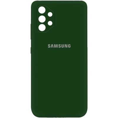 Чехол Silicone Cover My Color Full Camera (A) для Samsung Galaxy A72 4G / A72 5G Зеленый / Dark green
