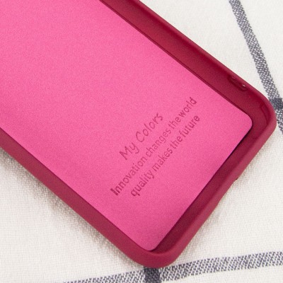 Чехол Silicone Cover My Color Full Camera (A) для Samsung Galaxy S21 Бордовый / Marsala