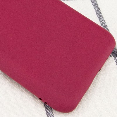 Чехол Silicone Cover My Color Full Camera (A) для Samsung Galaxy S21 Бордовый / Marsala