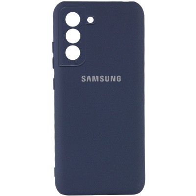 Чехол Silicone Cover My Color Full Camera (A) для Samsung Galaxy S21 Синий / Midnight blue