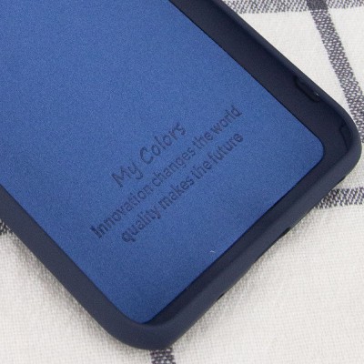 Чехол Silicone Cover My Color Full Camera (A) для Samsung Galaxy S21 Синий / Midnight blue