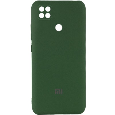 Чехол Silicone Cover My Color Full Camera (A) для Xiaomi Redmi 9C Зеленый / Dark green