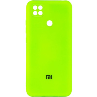 Чехол Silicone Cover My Color Full Camera (A) для Xiaomi Redmi 9C Салатовый / Neon green
