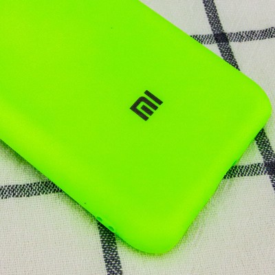 Чехол Silicone Cover My Color Full Camera (A) для Xiaomi Redmi 9C Салатовый / Neon green