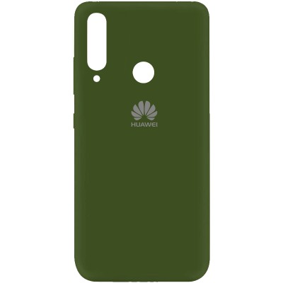 Чехол Silicone Cover My Color Full Protective (A) для Huawei Y6p Зеленый / Forest green