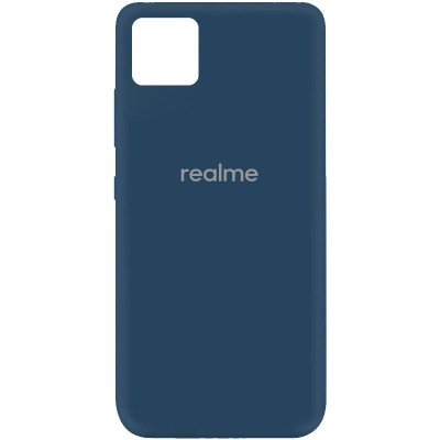 Чехол Silicone Cover My Color Full Protective (A) для Realme C11 Синий / Navy blue