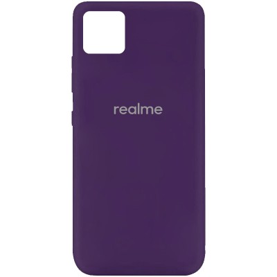 Чехол Silicone Cover My Color Full Protective (A) для Realme C11 Фиолетовый / Purple