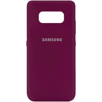 Чехол Silicone Cover My Color Full Protective (A) для Samsung G950 Galaxy S8 Бордовый / Marsala