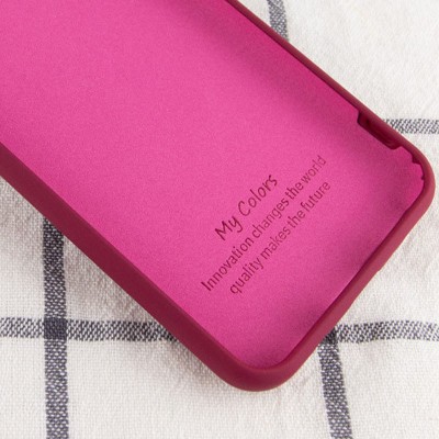 Чехол Silicone Cover My Color Full Protective (A) для Samsung Galaxy A02 Бордовый / Marsala