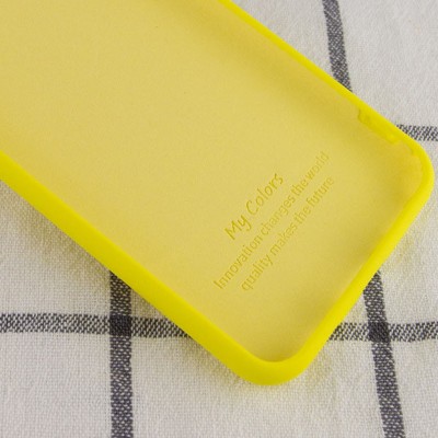 Чехол Silicone Cover My Color Full Protective (A) для Samsung Galaxy A02 Желтый / Flash