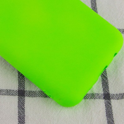 Чехол Silicone Cover My Color Full Protective (A) для Samsung Galaxy A02 Салатовый / Neon green