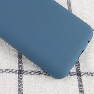 Чехол Silicone Cover My Color Full Protective (A) для Samsung Galaxy A02 Синий / Navy blue
