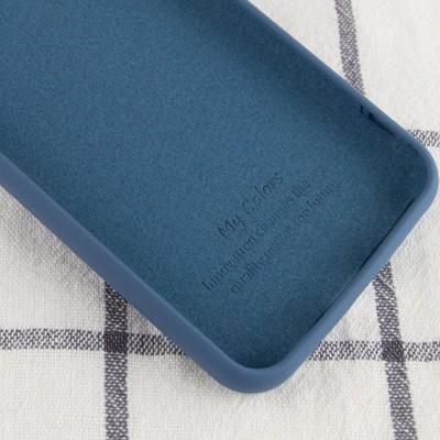 Чехол Silicone Cover My Color Full Protective (A) для Samsung Galaxy A02 Синий / Navy blue
