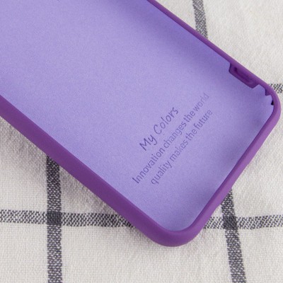 Чехол Silicone Cover My Color Full Protective (A) для Samsung Galaxy A02 Фиолетовый / Purple