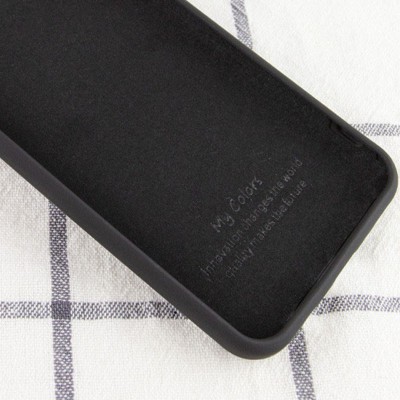 Чехол Silicone Cover My Color Full Protective (A) для Samsung Galaxy A02 Черный / Black