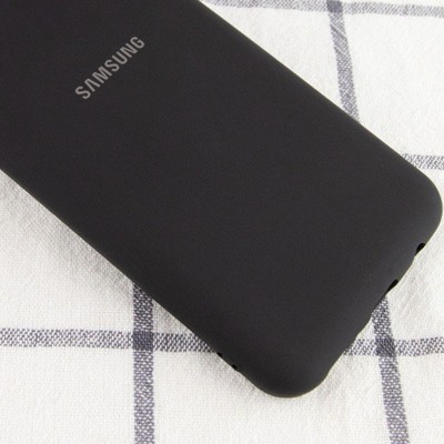Чехол Silicone Cover My Color Full Protective (A) для Samsung Galaxy A02 Черный / Black