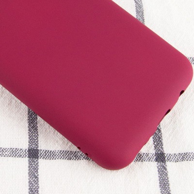 Чехол Silicone Cover My Color Full Protective (A) для Samsung Galaxy A02s Бордовый / Marsala
