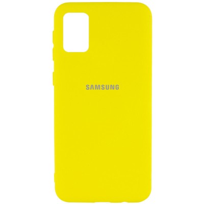 Чехол Silicone Cover My Color Full Protective (A) для Samsung Galaxy A02s Желтый / Flash