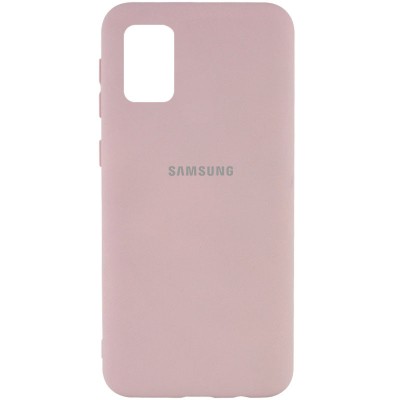 Чехол Silicone Cover My Color Full Protective (A) для Samsung Galaxy A02s Розовый / Pink Sand