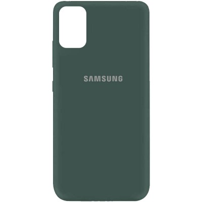 Чехол Silicone Cover My Color Full Protective (A) для Samsung Galaxy A41 Зеленый / Pine green