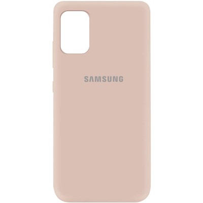 Чехол Silicone Cover My Color Full Protective (A) для Samsung Galaxy A41 Розовый / Pink Sand