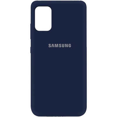 Чехол Silicone Cover My Color Full Protective (A) для Samsung Galaxy A41 Синий / Midnight blue