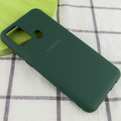 Чехол Silicone Cover My Color Full Protective (A) для Samsung Galaxy M31 Зеленый / Dark green