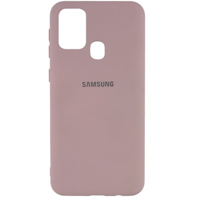 Чехол Silicone Cover My Color Full Protective (A) для Samsung Galaxy M31 Розовый / Pink Sand