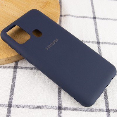 Чехол Silicone Cover My Color Full Protective (A) для Samsung Galaxy M31 Синий / Midnight blue