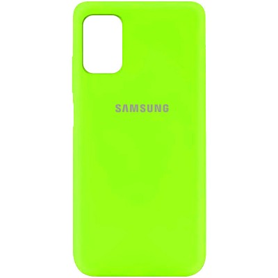 Чехол Silicone Cover My Color Full Protective (A) для Samsung Galaxy M51 Салатовый / Neon green