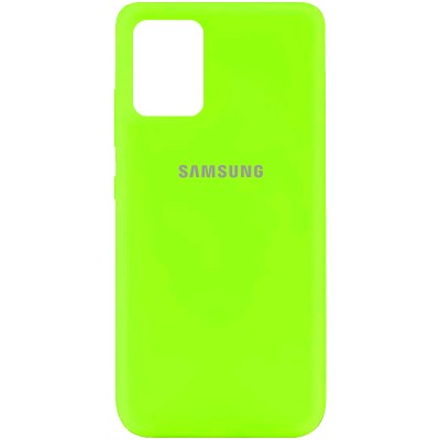Чехол Silicone Cover My Color Full Protective (A) для Samsung Galaxy S10 Lite Салатовый / Neon green