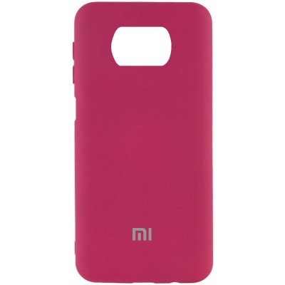 Чехол Silicone Cover My Color Full Protective (A) для Xiaomi Poco X3 NFC / Poco X3 Pro Бордовый / Marsala