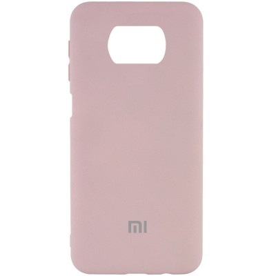 Чехол Silicone Cover My Color Full Protective (A) для Xiaomi Poco X3 NFC / Poco X3 Pro Розовый / Pink Sand