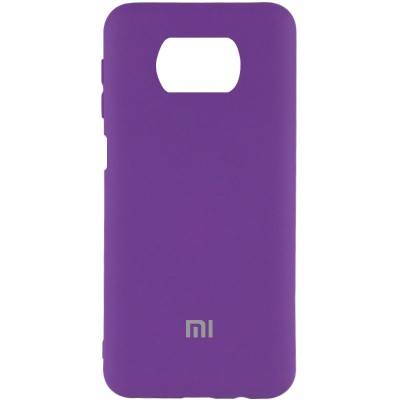 Чехол Silicone Cover My Color Full Protective (A) для Xiaomi Poco X3 NFC / Poco X3 Pro Фиолетовый / Purple