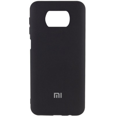 Чехол Silicone Cover My Color Full Protective (A) для Xiaomi Poco X3 NFC / Poco X3 Pro Черный / Black
