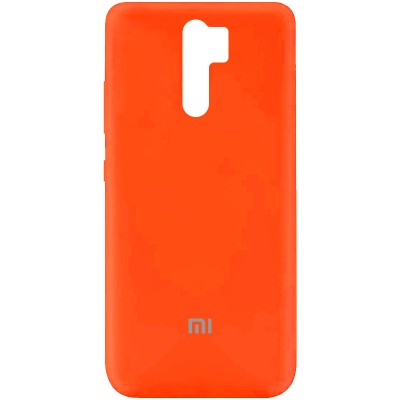 Чехол Silicone Cover My Color Full Protective (A) для Xiaomi Redmi 9 Оранжевый / Neon Orange