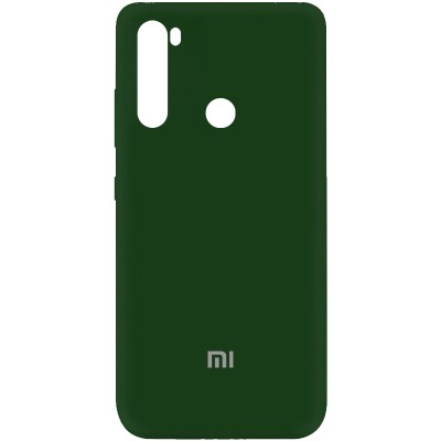 Чехол Silicone Cover My Color Full Protective (A) для Xiaomi Redmi Note 8T Зеленый / Dark green