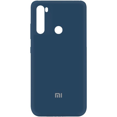 Чехол Silicone Cover My Color Full Protective (A) для Xiaomi Redmi Note 8T Синий / Navy blue