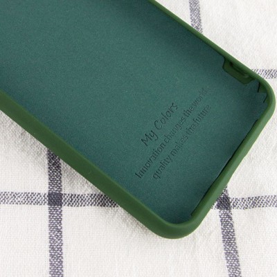 Чехол Silicone Cover My Color Full Protective (A) для Xiaomi Redmi Note 9 4G /Redmi 9 Power/Redmi 9T Зеленый / Dark green
