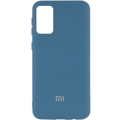 Чехол Silicone Cover My Color Full Protective (A) для Xiaomi Redmi Note 9 4G /Redmi 9 Power/Redmi 9T Синий / Navy blue