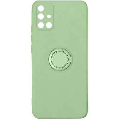 Чехол TPU Candy Ring Full Camera для Samsung Galaxy A51 Мятный / Mint