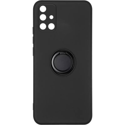 Чехол TPU Candy Ring Full Camera для Samsung Galaxy A51 Черный / Black