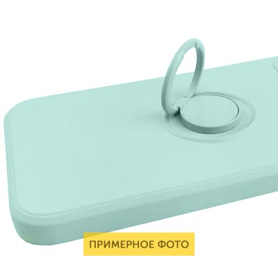 Чехол TPU Candy Ring Full Camera для Samsung Galaxy A72 4G / A72 5G Бирюзовый / Ice Blue
