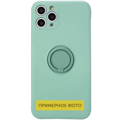 Чехол TPU Candy Ring Full Camera для Samsung Galaxy A72 4G / A72 5G Бирюзовый / Ice Blue