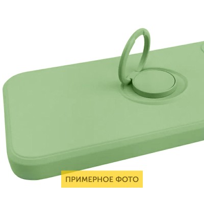 Чехол TPU Candy Ring Full Camera для Samsung Galaxy A72 4G / A72 5G Мятный / Mint