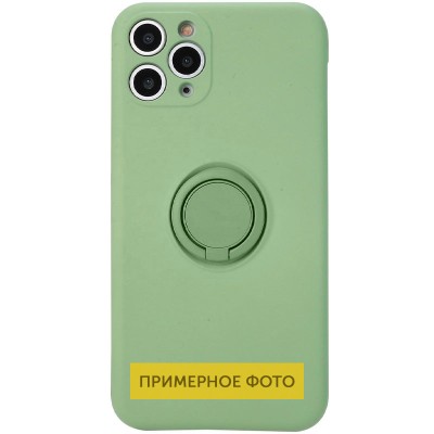 Чехол TPU Candy Ring Full Camera для Samsung Galaxy A72 4G / A72 5G Мятный / Mint