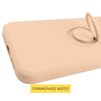 Чехол TPU Candy Ring Full Camera для Samsung Galaxy A72 4G / A72 5G Розовый / Pink Sand