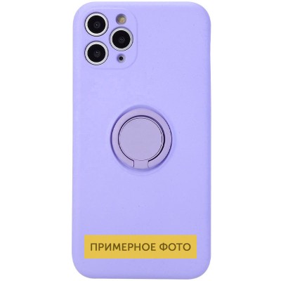 Чехол TPU Candy Ring Full Camera для Samsung Galaxy A72 4G / A72 5G Сиреневый / Dasheen