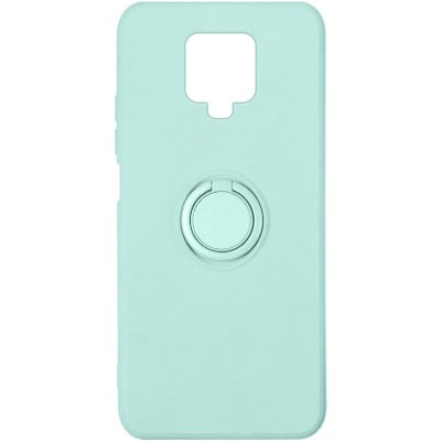 Чехол TPU Candy Ring для Xiaomi Redmi Note 9s / Note 9 Pro / Note 9 Pro Max Бирюзовый / Ice Blue